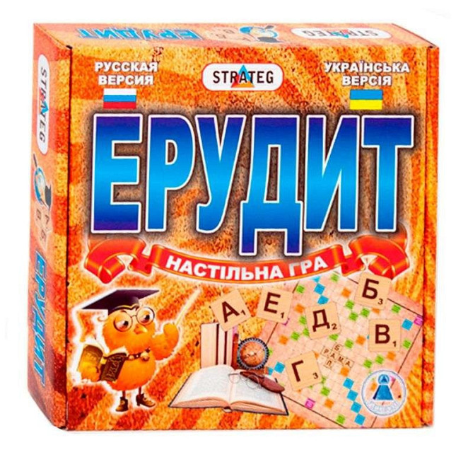 Настільна гра Ерудит Strateg розвиваюча українською мовою (870), шт Киев - изображение 1
