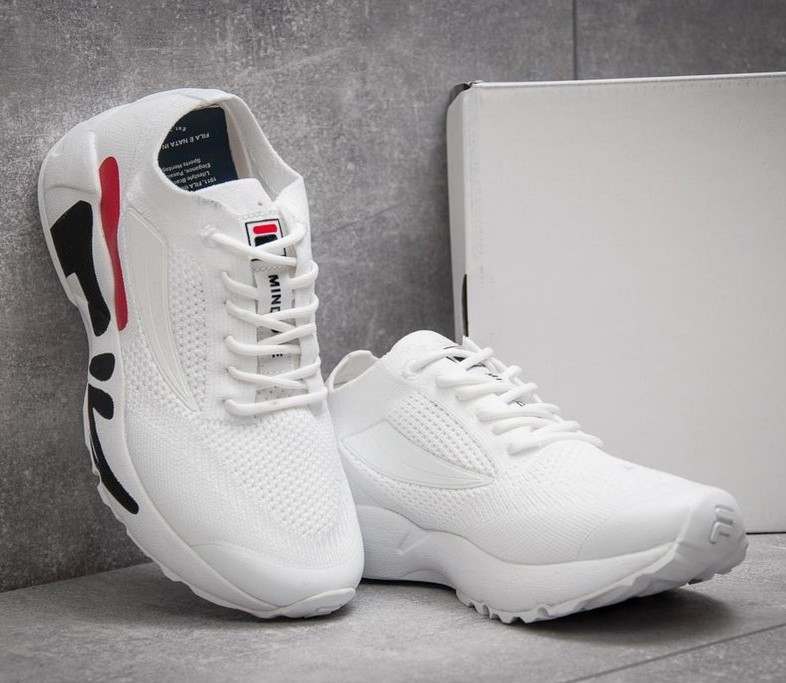 Кроссовки FILA Белые Мужские Фила Тканевые Летние для Бега Сеточка (размеры: 41,42,43,44) Днепр - изображение 3