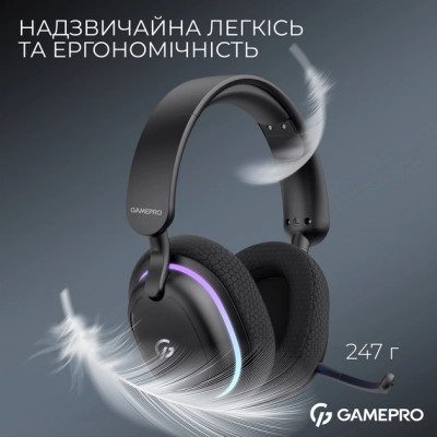 Навушники GamePro Asgard Bragi 7.1 RGB Tri-Mod Black (HSW250B) Вінниця - фото 6