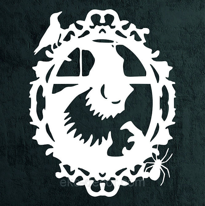 Декоративное настенное Панно «Монстр. Хэллоуин.», Декор на стену 110*86 см, Белый Киев - изображение 8