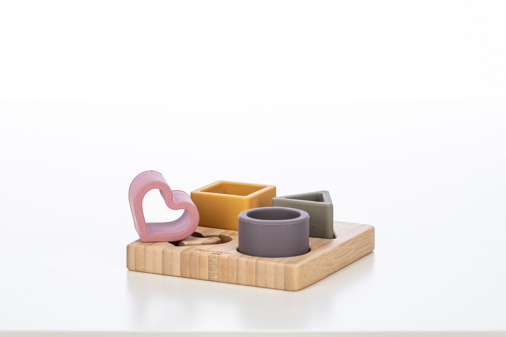 Силіконовий сортер на дерев`яному підносі FreeON, pink Киев - изображение 4