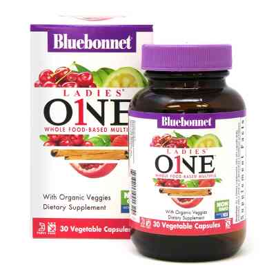 Мультивитамин Bluebonnet Nutrition Женские Мультивитамины, Ladies' One, 30 растительных капсул (BLB0132) Винница
