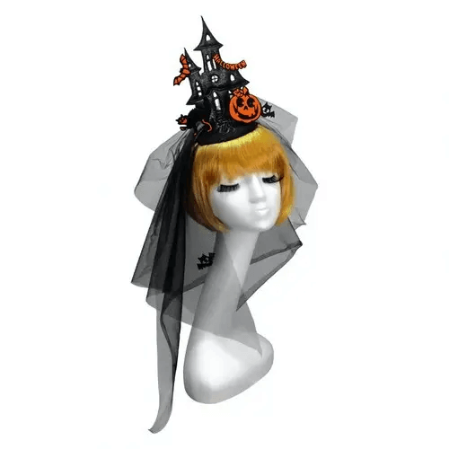 Капелюшок карнавальний Будиночок Halloween синтетична тканина Київ - фото 1