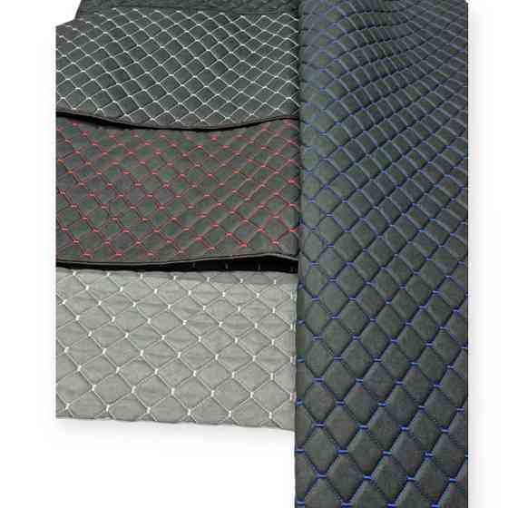 Накидки сидіння антара чорні (передні) ромб, червона нитка Мукачево