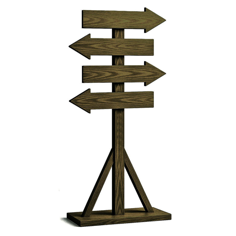 Напольная стрелка-указатель 