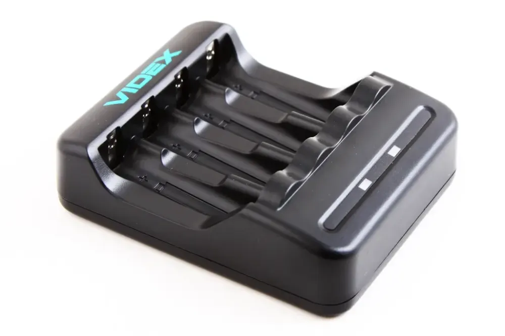 Компютерний заряд для акумуляторних батарейок 4*A/AAA Videx USB Вінниця - фото 5