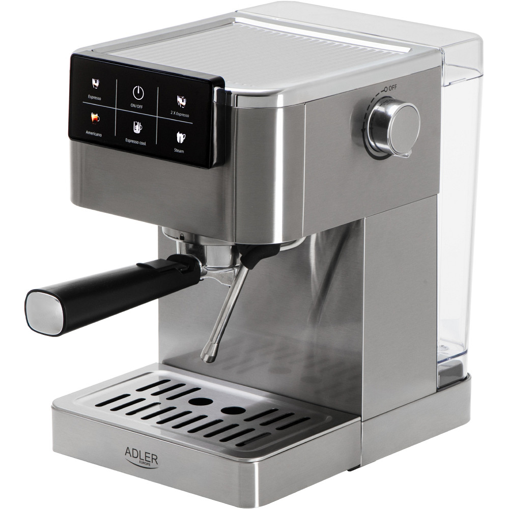 Кавомашина Adler AD 4390 ріжкова/ 1350 Вт/ 20 бар/ 1,5л/ мелена/ капучінатор/сіра Винница - изображение 9