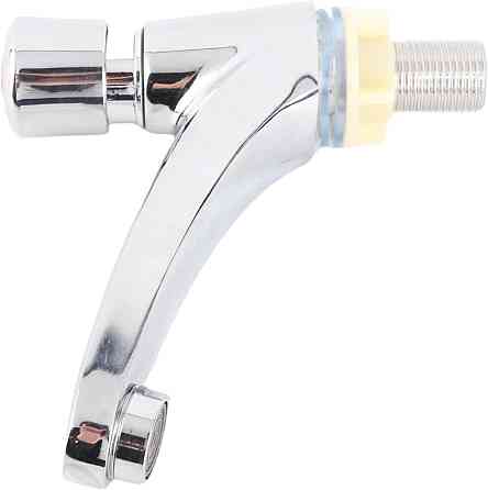 Змішувач для раковини із затримкою часу, автоматичний з таймером авто-закривання для економії води, хромований, латунь Київ