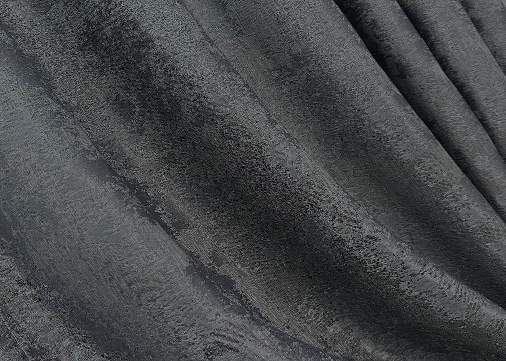 Комплект штор VR-Textil Жаккард Мрамор 150х270 2шт и Тюль 600х270 1123ш-1400т Графитовый с белым 71-003/5 Киев - изображение 5