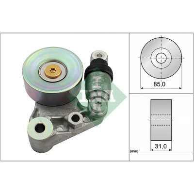 Натяжитель ремня с роликом INA 534 0021 10 Винница - изображение 1