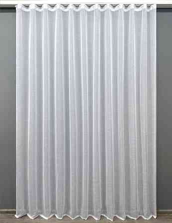 Тюль VR-Textil 115т Льон однотонний Білий 450х250 см (43-354) Київ