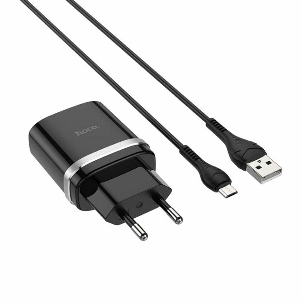 Сетевое зарядное устройство HOCO C12Q Smart QC3.0 charger set, цвет черный 6931474716279 Одесса - изображение 1