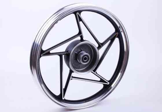 Диск задний литой на мотоцикл мотоцикл СВ 125/150 18*1,85, black, барабанный тормоз Мукачево