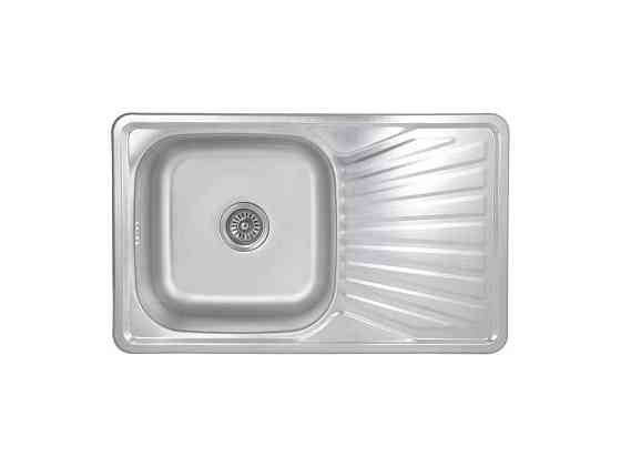 Мойка врезная 780х480х180мм 1 7848, Micro Decor 0,8мм BRIN7848MDEC08 ТМ Brindex Киев