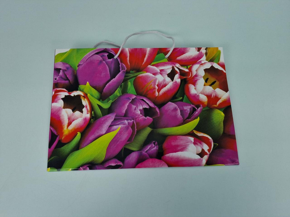 Паперовий великий горизонтальний пакет 36/22/10 (артBG-054) (12 шт.) Харків - фото 2