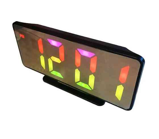 Годинник настільний VST-888H з RGB-підсвіткою, чорний Вінниця