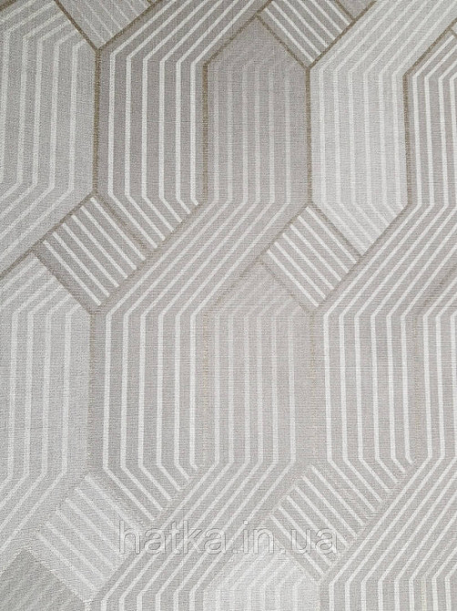 Ообои виниловые на флизелине Decoprint Moments MO22862 геометрия полосы фигуры серые белые серебряные Киев - изображение 1