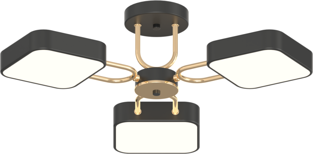 VALESO Люстра VALESO -3 чорний+золото Київ - фото 1