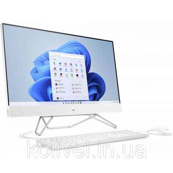 Моноблок 23.8'' HP 205 G8 Ryzen 3 5300U/8Gb/SSD256Gb/Cam/K&M/WiFi/DOS/Starry White (6U6P8ES) Киев