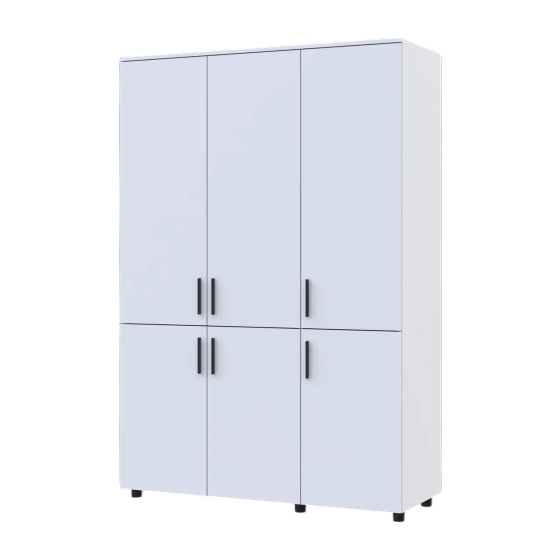 Шафа для одягу Doros Торн Білий 3 ДСП (штанга) 135х51.6х200 (DRS-012055) Львів