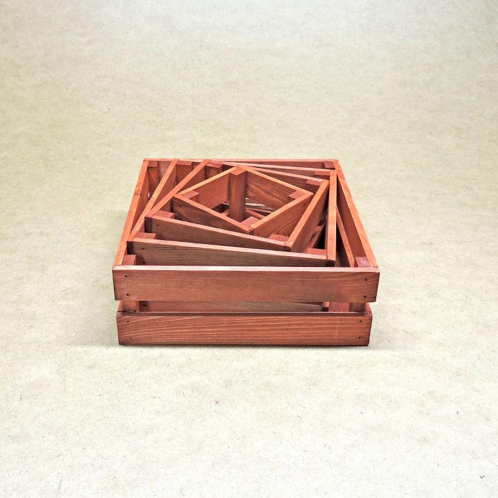 Набір коробів для зберігання "Мілена" 4шт корал Миколаїв - фото 6