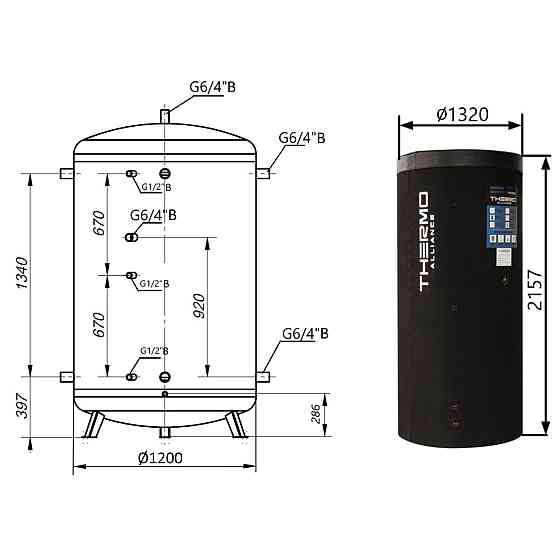 Теплоакумулятор Thermo Alliance TA-TAM-00 2000 60 мм Київ