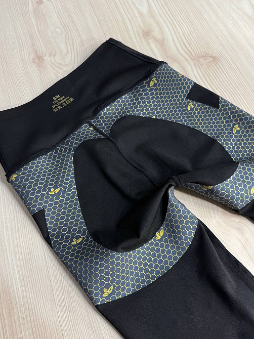 Лосини жіночі Fashion 7014 push up з широким утягуючим поясом чорні, чорний, L Київ - фото 8