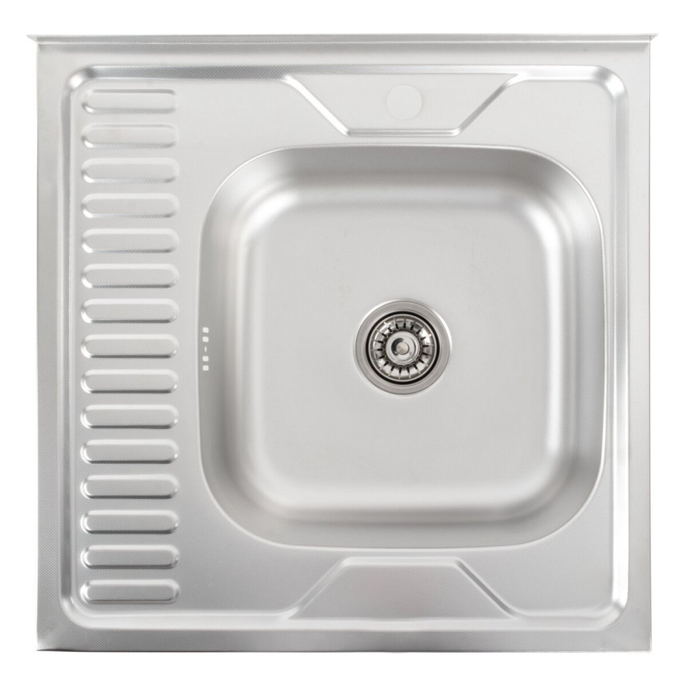 VALESO Кухонна мийка з нержавіючої сталі Valeso ДЕКОР 6060 R (0,7/160 мм) Київ - фото 1