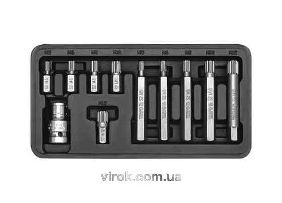 Набір насадок викруткових YATO SPLINE М5-12 з перехідником 1/2" 11 шт Одеса