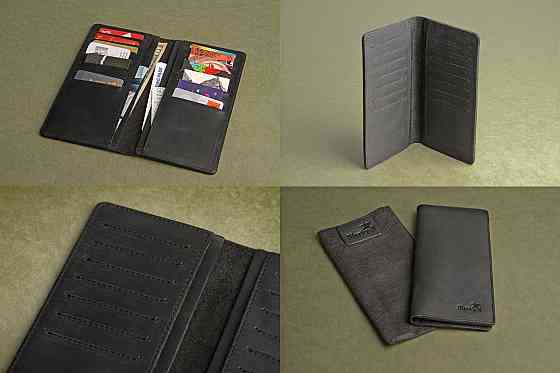 Кошелек SHVIGEL из винтажной кожи 13794 Черный Киев