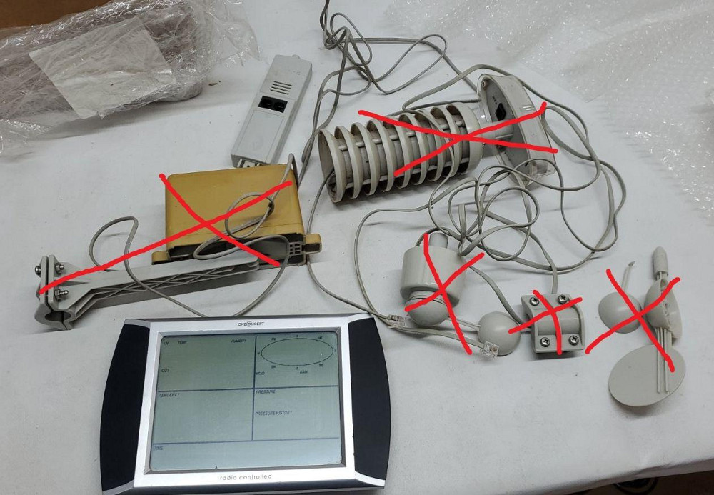 Запчасти !!!!!   Метеостанция OneConcept Beaufort (товар был в использовании) ВНИМАТЕЛЬНО читаем описание! Ровно - изображение 2