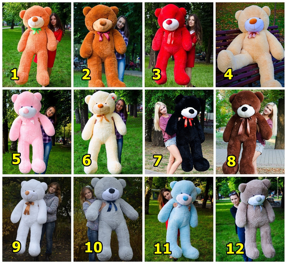 М'яка  іграшка подарунок на 8 березня плюшевий ведмедик Рафаель 160 см Рожевий Тернопіль - фото 3