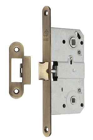 Замок для міжкімнатних дверей Gavroche GR 90S-WC AB бронза зі зворотньою планкою Київ