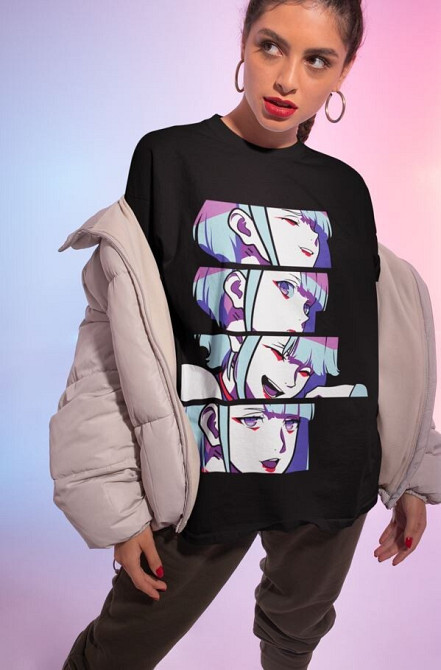 Футболка з аніме принтом Аніме Вінтаге Спекіал Манга оверсайз (S/M/L) Чорний AnimeJ1072 Дніпро - фото 2