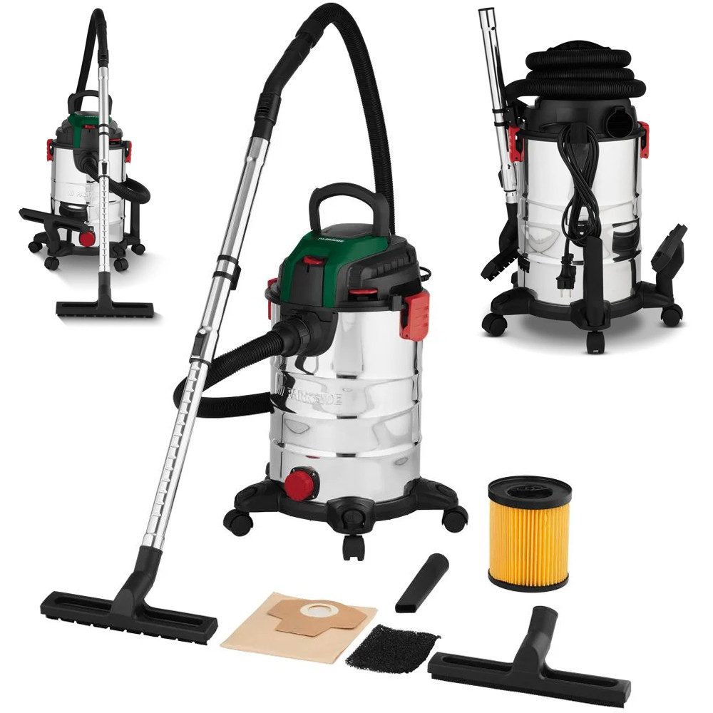 Пылесос строительный 25 литров для сухой и влажной уборки Parkside (PWD 25 C4) Нововолынск - изображение 1