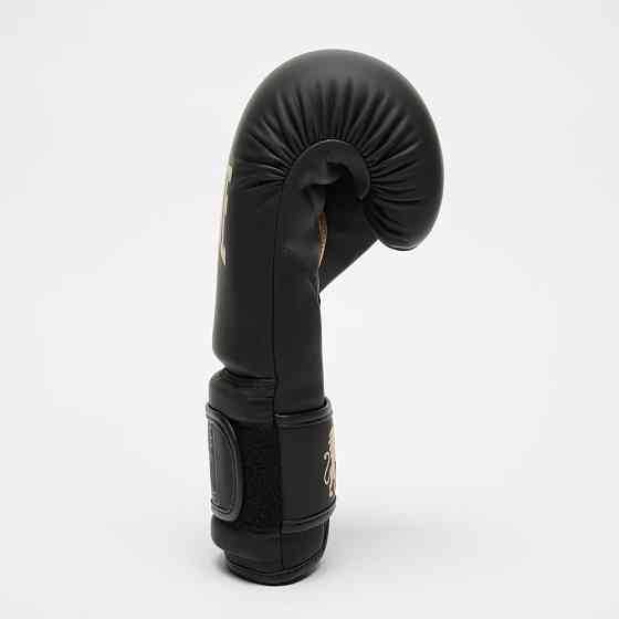 Боксерські рукавиці Leone GN059D Black/Gold 12 унцій (капу в комплекті) Кам'янське