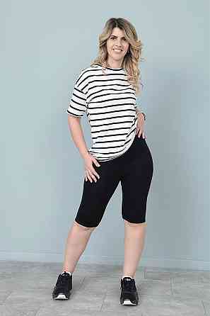 Костюм з велосипедками "Balance" оптом | Батал | Розпродаж моделі Чорний, 50-52 Київ