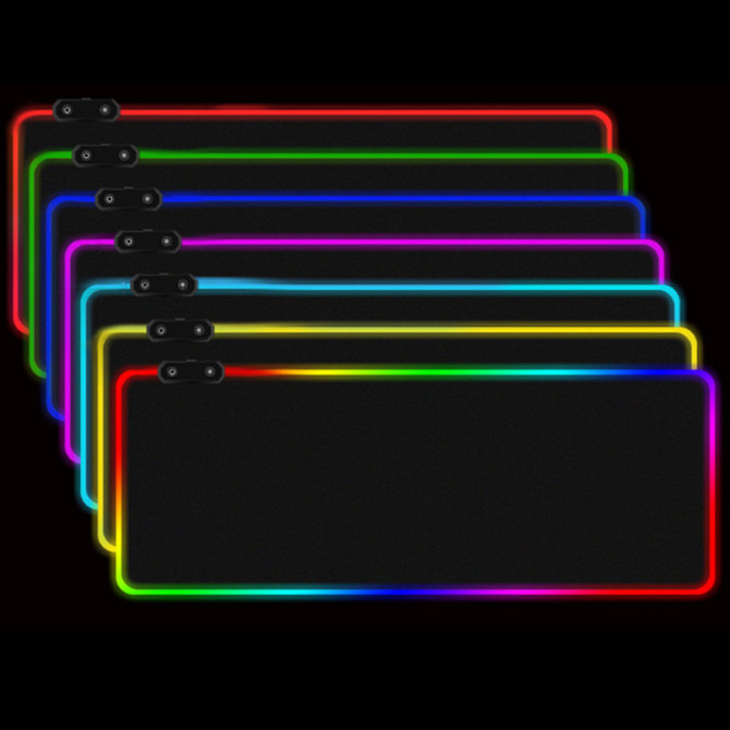 Великий геймерський RGB килимок (ігрова поверхня) з підсвічуванням для миші 800 x 300 x 3 мм Бровари - фото 10