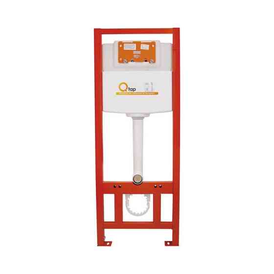 Готове рішення Qtap для ванної кімнати: підвісний унітаз Robin Ultra Quiet 490x365x325 + комплект інсталяції Nest 4 в 1 (кругла Київ