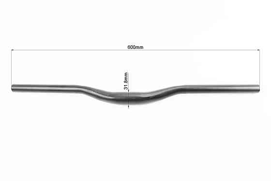 Кермо MTB 31,8х600мм, чорний JY-171 Киев