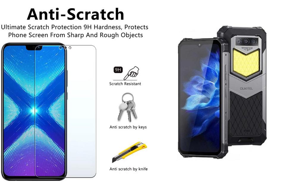 Защитное стекло NeoGlass для Oukitel WP26 – ультрапрозрачное и устойчивое Киев - изображение 1