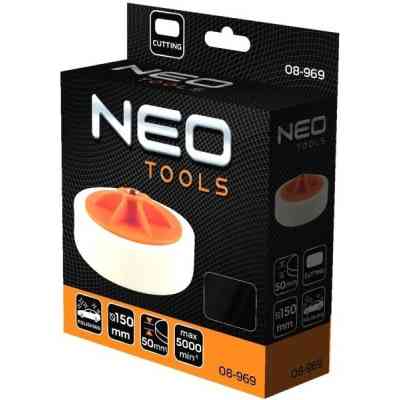 Диск полировальный Neo Tools полировальный, губка абразивная, M14, 150x50мм (08-969) Винница