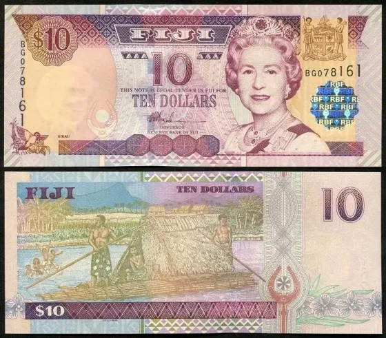 Фіджі Фиджи 10 доларів .2002р UNC Р-106 Полтава