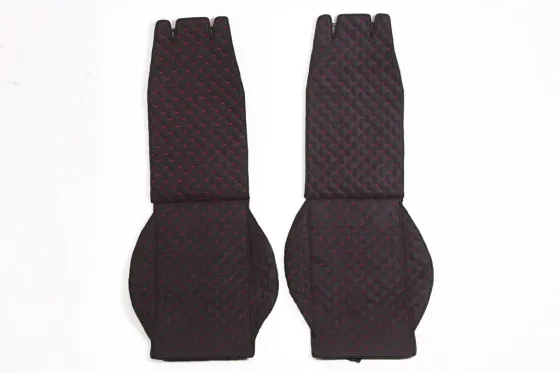 Накидка на сидушку алькантара передня/червона нитка (2 шт.) Вінниця