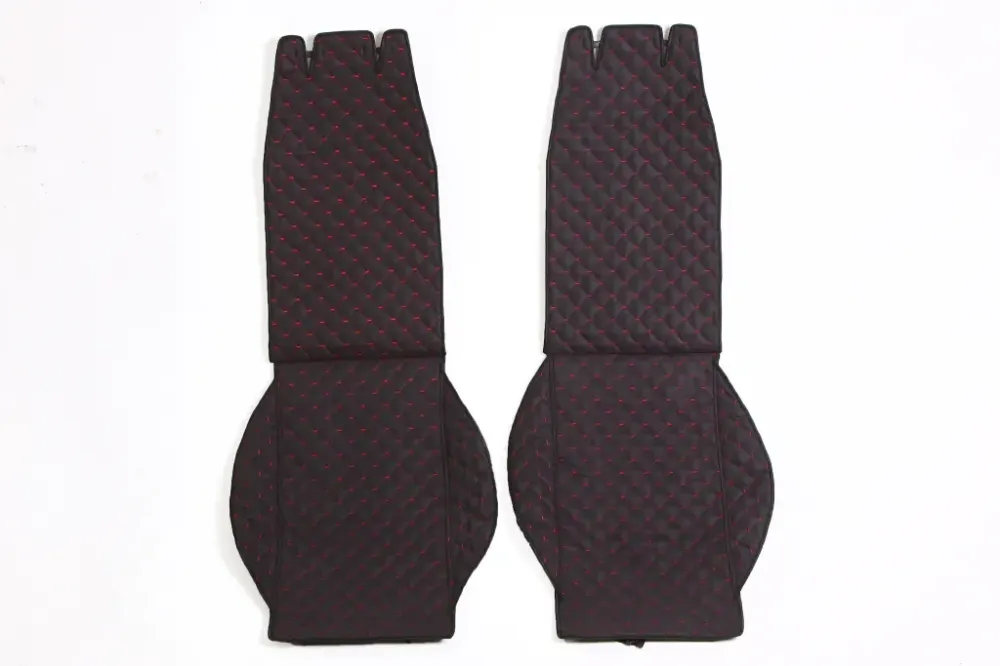 Накидка на сидушку алькантара передня/червона нитка (2 шт.) Вінниця - фото 1