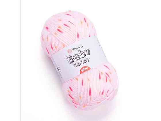 Пряжа Baby Color рожевий 100% акрил 150м 50г 5шт/уп 203 ТМ YarnArt Київ