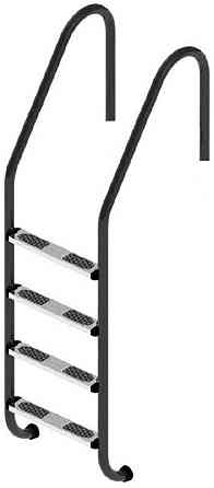 Сходи для басейнів Flexinox Standard Nero (4 сходинки) Black. AISI-316L Київ