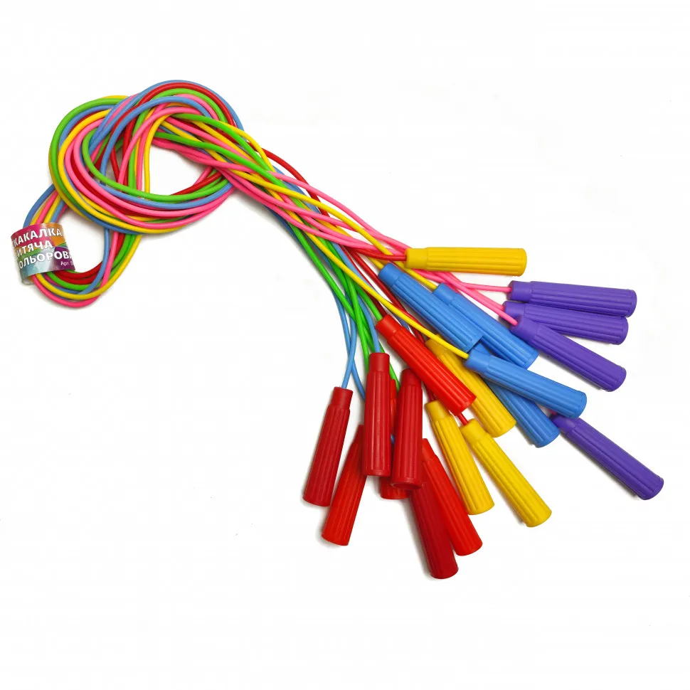 Скакалка кольорова S0002 гумова 2,4 м. Вінниця - фото 1