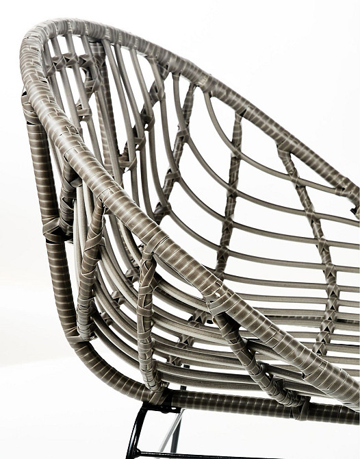 Садове крісло Palm Ротанг Сірий Київ - фото 5