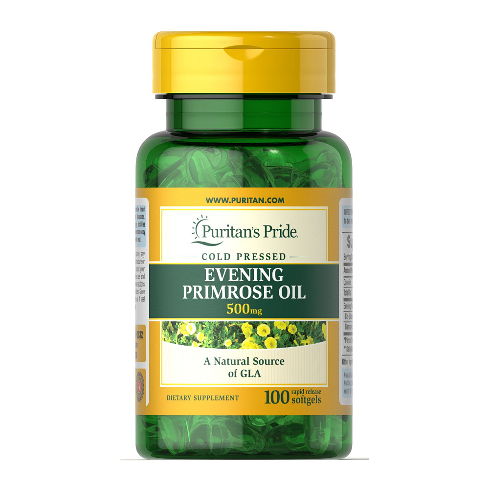 Evening Primrose Oil 500 mg with GLA - 100 Softgels Луцк - изображение 1